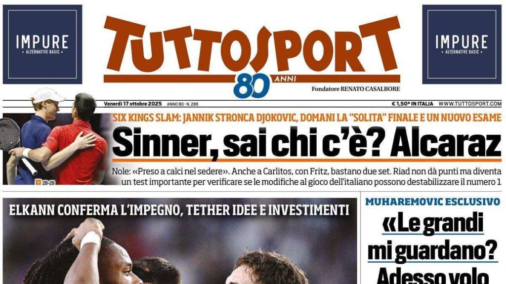 Today’s Prima Pagina TuttoSport: Breaking Sports Stories